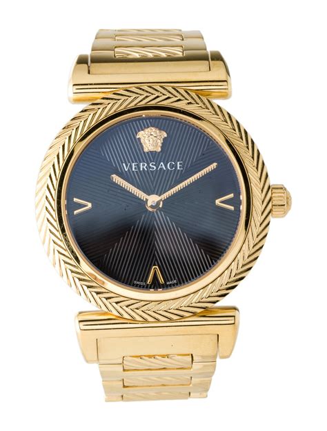 versace v motif watch|Versace V Motif Quartz Black Dial Ladies Watch VERE02220.